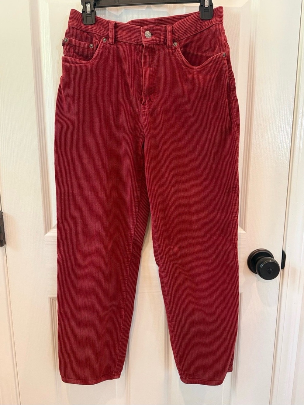 Vintage Ralph Lauren Deep Red Corduroy High-Rise Jeans
